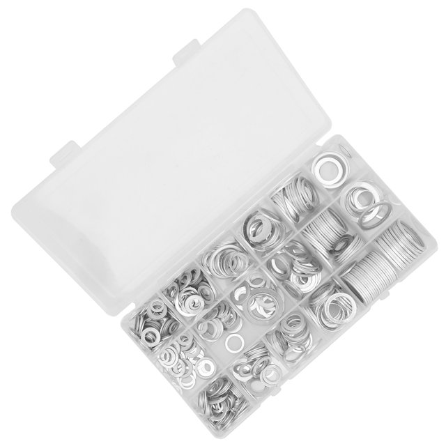Fournitures Industrielles, 450pcs en Aluminium Laveuse Assortiment de Rondelles en Aluminium Ensemble de Rondelles en Aluminium Élever Votre Expérience