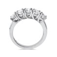 thumbnail image 2 of 1 1/2ct Five Stone Trellis Diamond Wedding Ring 14K White Gold, 2 of 4