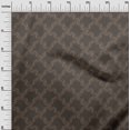 thumbnail image 3 of oneOone Velvet Chocolate Brown Fabric Asian Block Craft Projects Decor Fabric Printed By The Yard 58 Inch Wide, 3 of 4