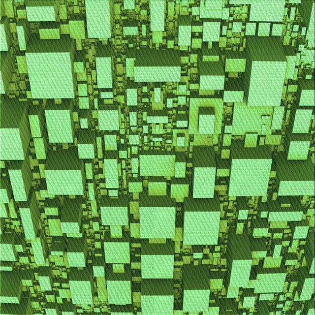 Ahgly Company Machine Washable Indoor Square Transitional Emerald Green Area Rugs, 4' Square