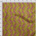 thumbnail image 3 of oneOone Polyester Lycra Fabric Leaves|Floral & Paisley Block Decor Fabric Printed BTY 56 Inch Wide, 3 of 4