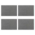 thumbnail image 1 of maskred 4 Pcs Napperons en Lin à Double Couche Napperons de Table à Manger Vaisselle Lavable Tapis Résistant aux Taches Maison Gris Foncé, 1 of 6