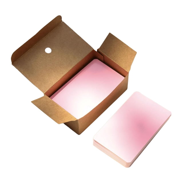 Siruishop 100 Pack Small Blank Business Cards 3.5x2 for DIY Gift Favor Tag Card Making Pink