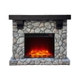 thumbnail image 1 of LIVILAND 44 in. Freestanding Electric Fireplace in Cool Gray Stone, 1 of 8