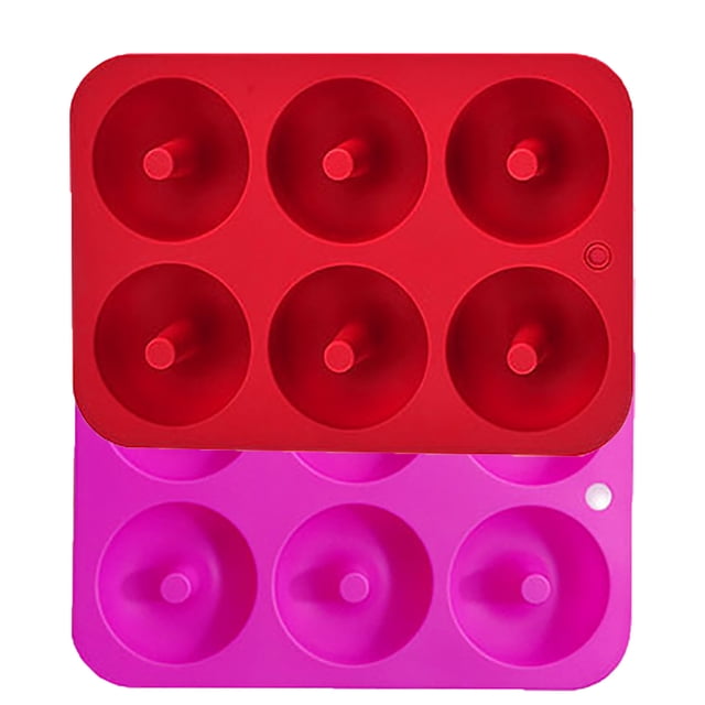 TIMIFIS Silicone Mold 2Pc Donut Baking Pan Non-Stick Dishwasher Decoration Tools Kitchen Gadgets