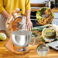 thumbnail image 2 of Stainless Steel Stand Mixer Attachments 3-Piece for KitchenAid Mixer and 4.5-5 Quart Bowl (K45WW 6-Wire Whip, 4.5-5QT Flat Beater, 4.5-5QT Dough Hook, 2 of 7