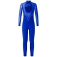 thumbnail image 2 of Choomomo Combinaison de Danse Ballet à Manches Longues avec Strass pour Filles, Bleu Royal 6, 2 of 7