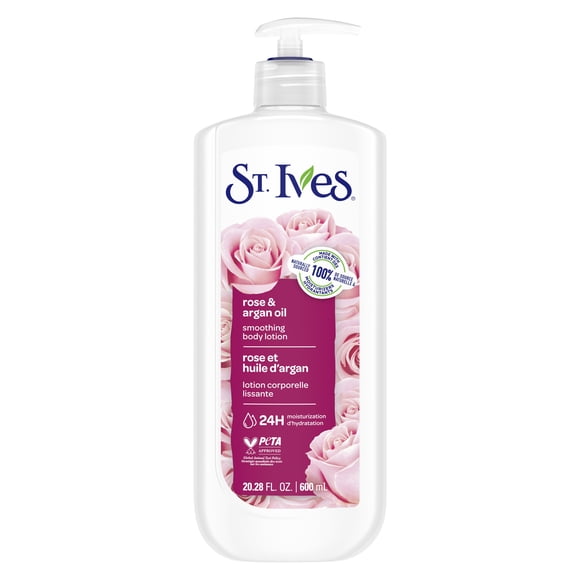 St. Ives Rose and Argan Oil Smoothing Body Lotion, 600 ml Body Lotion