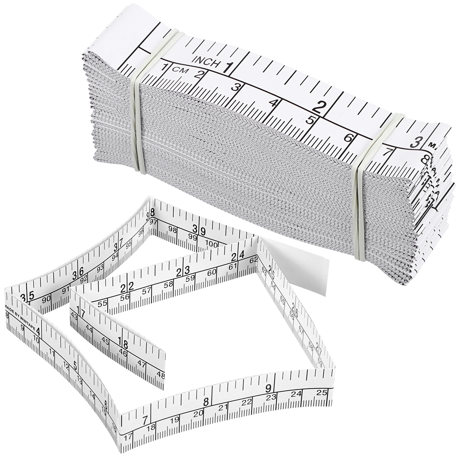 25 Pcs Tape Measure Paper Measuring Tape Disposable Wound Tape Measure Body Measurement Tools 1 Meter/40 Inch