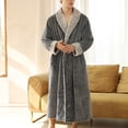 thumbnail image 5 of AherBiu Womens Robes Fuzzy Fleece Warm Robes Soft Winter Plush Long Bathrobes Housecoat with Pockets, 5 of 5