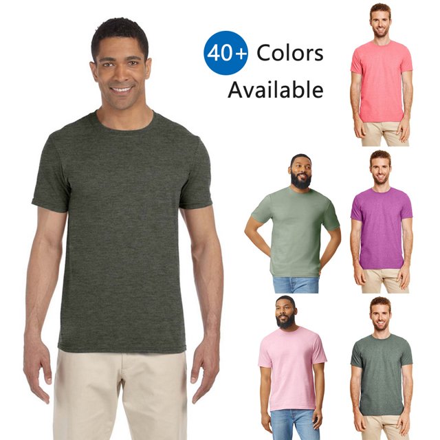 Gildan 64000 Adulte Softstyle 4.5 Oz. T-Shirt à Manches Courtes (G640)-Ciel-P