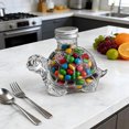 thumbnail image 1 of Glass Jar Large Turtle-Shaped Candy Jar Airtight Snack Container for Coffee Pods & Kitchen Storage with Lid(White,1Pcs) Rkxzt, 1 of 9