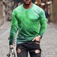 thumbnail image 1 of Meichang T-Shirt à Manches Longues pour Hommes Coupe Ajustée, T-Shirts Graphiques pour Hommes Tendance avec Imprimé 3D d'Illusion d'Optique, T-Shirts Mode à Col Rond pour le Gym à Manches Longues pour Hommes, 1 of 5