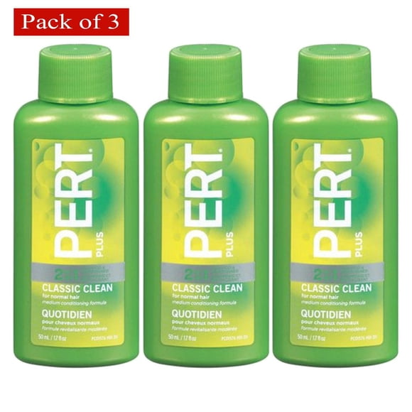 Pert Classic Clean 2 In 1 Shampoo & Conditioner 50ml (Pack of 3)