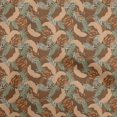 thumbnail image 1 of oneOone Polyester Spandex Orange Fabric Tropical Leaf Sewing Craft Projects Fabric Prints By Yard 56 Inch Wide, 1 of 5