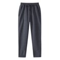 thumbnail image 3 of Men‘S Casual Solid Jogging Elastic Mid Waisted Sports Pants With Pockets Streetwear, 3 of 3
