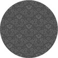 thumbnail image 1 of Ahgly Company Tapis Rond Lavable en Machine Intérieur Transitionnel Sonic Gris Argenté, 6 Pieds Rond, 1 of 7
