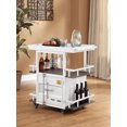 thumbnail image 4 of ACME Cargo Serving Cart in Antique Walnut & White, 4 of 4