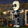 thumbnail image 2 of HOMCOM 9,8 Pieds Décoration Gonflable Skeleton Ghost pour Halloween Intérieur Extérieur, 2 of 10