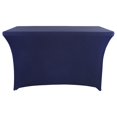 thumbnail image 2 of Spandex Table Cover For 6 Foot Rectangle Tables 6 Pack Tablecloth Elastic 6ft Folding Tablecloths For Vendor Booth Display Banquet Buffet Event Craft, 2 of 6