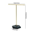 thumbnail image 3 of Modern Jewelry Stand - T-Shape Metal Display Rack With Wood Base For Your Organizing Necklaces Bracelets And Earrings, Czzoypi Modern Jewelry Stand - T-Shape, 3 of 7