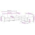 thumbnail image 4 of vidaXL 2 Piece Sofa Set with Pillows Dark Grey Velvet, 4 of 5
