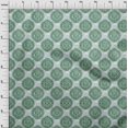 thumbnail image 4 of oneOone Polyester Spandex Green Fabric Asian Block Craft Projects Decor Fabric Printed By The Yard 56 Inch Wide, 4 of 4