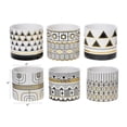 thumbnail image 2 of IH Casa Decor Ceramic Round Planters Modern Edge 6/Disp - Set of 6, 2 of 4