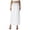White, variant on Women's Soft Satin Half Slip - Long Underskirt with Elastic Waist, Solid Color, Perfect for Wedding Dresses