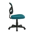 thumbnail image 2 of OSP Home Furnishings Mesh Back Armless Task Chair with Padded Fabric Seat, Blue, 2 of 4