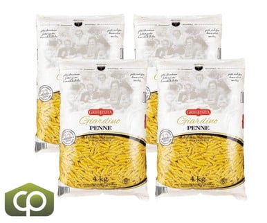 Griss Pasta Giardino Penne, 4 kg (4/Case) - Durum Wheat Semolina Elegance