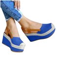 thumbnail image 3 of Leutsin Sandales d'Été Confortables pour Femmes Talon Compensé Chaussures de Plage Décontractées, 3 of 5