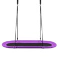 thumbnail image 4 of Patiojoy 60" Flying Saucer Tree Swing Set Outdoor Oval Swing Adjustable Hanging Ropes for Kids Purple, 4 of 7