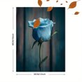 thumbnail image 3 of Blue Rose Floral Inspirational Canvas Wall Art 15.75x11.81 Inches, 3 of 8