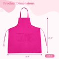 thumbnail image 4 of 4PCS Bib Aprons, Unisex Kitchen Aprons with 2 Large Pockets, Durable Stain Resistant Restaurant Chef Aprons for Cooking Baking Coffee Making BBQ Gardening, 4 of 6