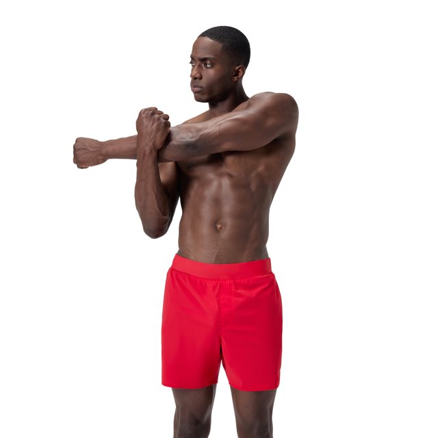 Speedo Men's Adult Solid 'The Lookout Volley' 16" Swim Short - High Risk Red, Size: S