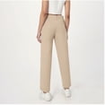 thumbnail image 2 of DecSea Girls Summer Elegant Suit Pants Button Front High Waist Full Length Straight Pant, 2 of 6