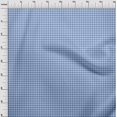 thumbnail image 4 of oneOone Rayon Medium Blue Fabric Check Fabric For Sewing Printed Craft Fabric By The Yard 56 Inch Wide, 4 of 5