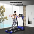thumbnail image 3 of Gymax Folding 2.25HP Electric Treadmill Running Machine w/ LED Display Navy, 3 of 10