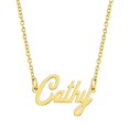 thumbnail image 1 of KISPER 18K Gold Plated Stainless Steel Personalized Name Pendant Necklace, 1 of 39