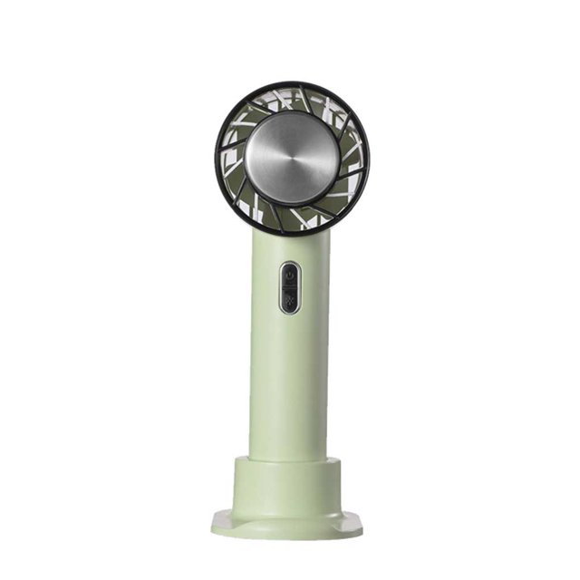Baohd Cooling Fan Personal Rechargeable Adjustable Portable Handheld Ice Compress Plastic Electronic Multifunctional Air Cooler Green