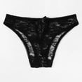 thumbnail image 4 of 1 Pce Culotte Aguichant en Dentelle Florale pour Femmes, String Sans Entrejambe, 4 of 9