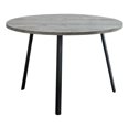thumbnail image 1 of Table de Salle à Manger Ronde de 48 Po en Bois Recyclé Gris et Métal Noir, 1 of 1