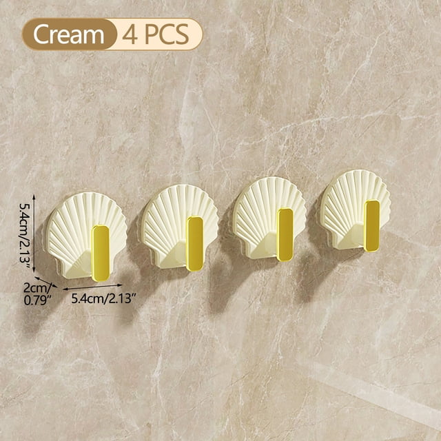 Boovnll Crochets pour Suspendre, 4 Pcs Crochet Mural pour Sac Crochet de Porte Rangement Support de Casque Crochets, Crochets, Organisation et Rangement