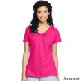 thumbnail image 3 of Hanes Maillot Flammé pour Femmes à Col en V Froncé, M, Blanc, 3 of 4