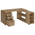 thumbnail image 4 of Scranton & Co 60-inch 3-drawer L-Shape Engineered Wood Computer Desk in Mango, 4 of 10
