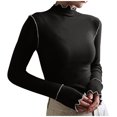 thumbnail image 1 of Birdeem Hauts de Vêtements pour Femmes d'Hiver à Manches Longues Double Face avec Dessous, 1 of 1