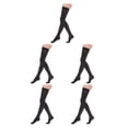 thumbnail image 1 of Baohd Soft And Stretchy Compression Stockings Fashionable And Comfortable Toe wrapping - black XXL 5Set, 1 of 6