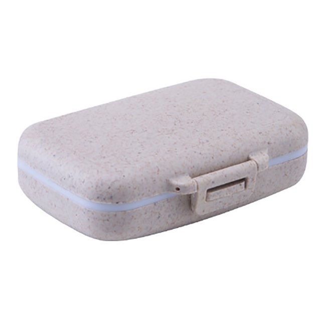 Pill Case Plastic Portable 6 Grids Pill Organizer Pill Box for Outdoor Travel