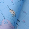 thumbnail image 3 of WRITWAA Detailed Political World Map Wall Poster Blue Full Lamination for Home and Office, 3 of 7